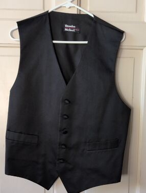 Michael Brandon Black Men's Vest